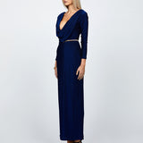 YVETTE REVERSIBLE MAXI DRESS BL63D17L