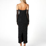 STARRY NIGHT SLEEVED MIDI BL66D02S