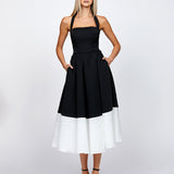 CAMELLIA ACHROMATIC A LINE MIDI BL71D06S