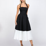 CAMELLIA ACHROMATIC A LINE MIDI BL71D06S