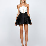 VELOCITY PLEATED FLOUNCE MINI BL71D59S