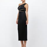 NARA ONE SHOULDER MIDI BL72D68S