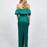 ALLYANA RUFFLE SHOULDER MAXI BL73D05L