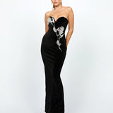 LAINEY STRAPLESS EMBELLISHED MAXI BL74D04L