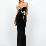 LAINEY STRAPLESS EMBELLISHED MAXI BL74D04L