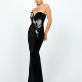 LAINEY STRAPLESS EMBELLISHED MAXI BL74D04L