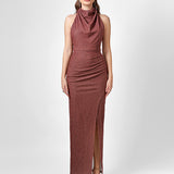 ALLIE HIGH NECK COWL MAXI BL75D01L