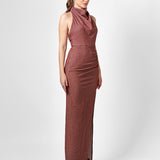 ALLIE HIGH NECK COWL MAXI BL75D01L