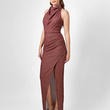ALLIE HIGH NECK COWL MAXI BL75D01L