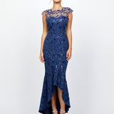 PHOEBE CAP SLEEVE HI LO DRESS BL79D04HL