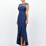 PHOEBE CAP SLEEVE HI LO DRESS BL79D04HL