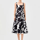 BRITTANY SQUARE NECK MIDI BL81D03S