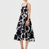 BRITTANY SQUARE NECK MIDI BL81D03S