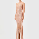 INAYA PLUNGE NECK MAXI BL81D32L