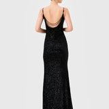 INAYA PLUNGE NECK MAXI BL81D32L