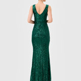 PAISLEE SEQUIN MAXI BL81D33L