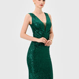 PAISLEE SEQUIN MAXI BL81D33L