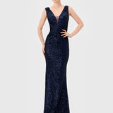 PAISLEE SEQUIN MAXI BL81D33L