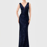 PAISLEE SEQUIN MAXI BL81D33L