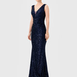 PAISLEE SEQUIN MAXI BL81D33L