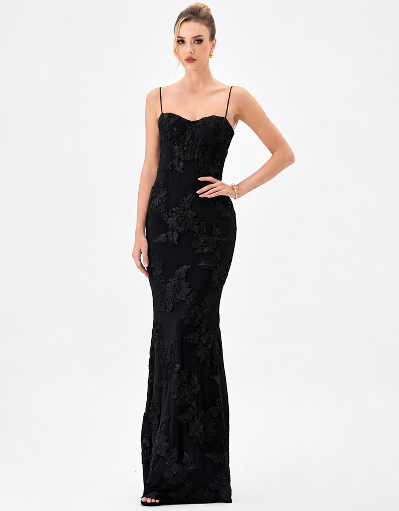 CINDY LACE UP MAXI BL85D0406 14 / Black