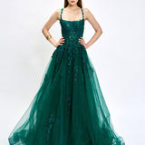ALEXUS LACE HALTER BALL GOWN B81D31L