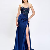 NAHDIA BEADED SEQUIN GOWN B81D28L