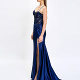 NAHDIA BEADED SEQUIN GOWN B81D28L