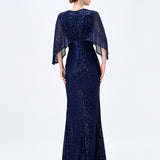 OPRAH CAPE GOWN B77D28L