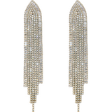 SILVER FRINGE EARRINGS J74E09