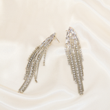 SILVER DIAMOND RUSH EARRINGS J74E15