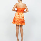 NYMA PLEATED FRILLS MINI DRESS BL68D67S