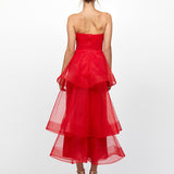MAE TIERED RUFFLE MIDI B77D73S