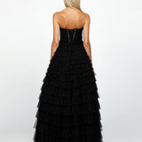SERENITY SWEETHEART STRAPLESS BALL GOWN B64D15L