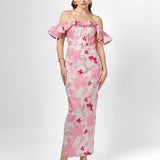 JACQUIE OFF SHOULDER MIDAXI B75D06L