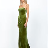 CASEY OFF SHOULDER DRAPED GOWN B53D01LT