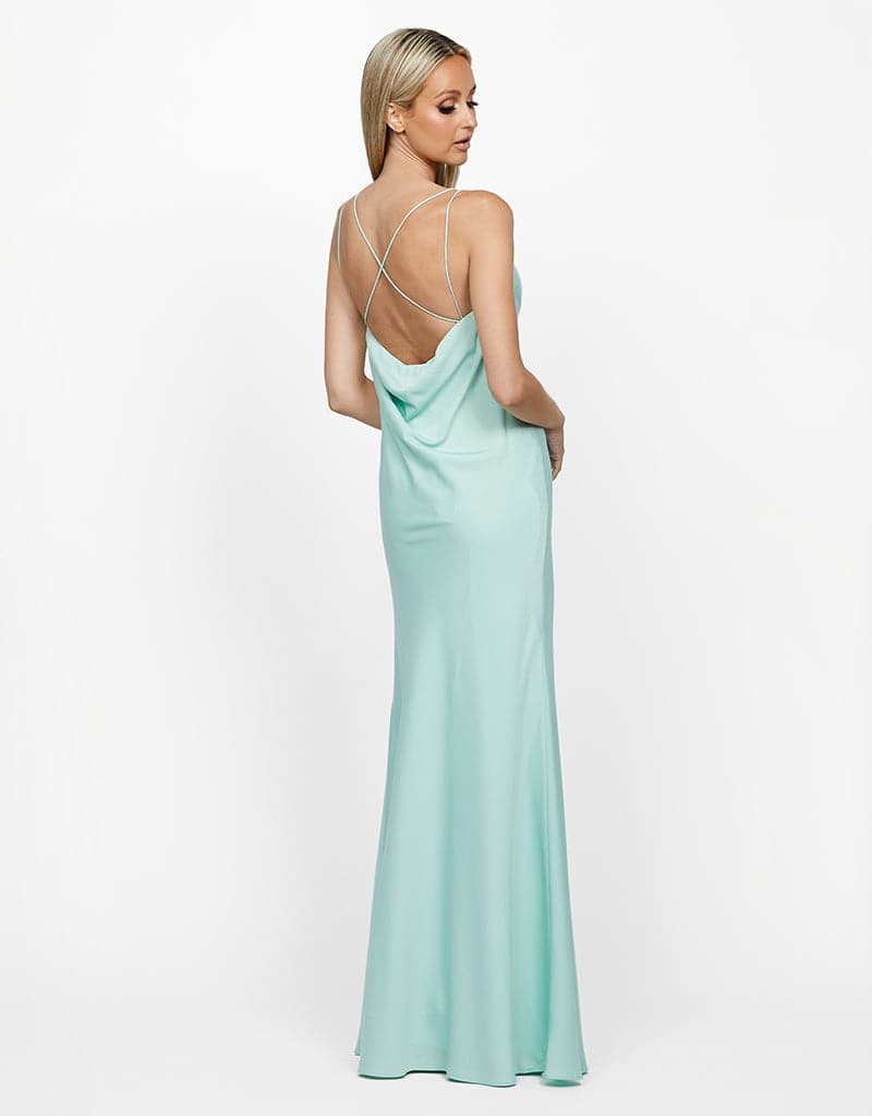 LOVER DRAPED COWL GOWN B55D28L