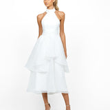 MILKY WAY HALTER NECK MIDI DRESS B55D43S