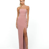 IMAN ASYMMETRIC MAXI DRESS BL54D27L