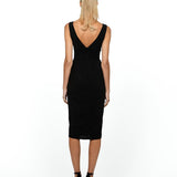 HELENA EMPIRE LINE MIDI DRESS BL54D28S