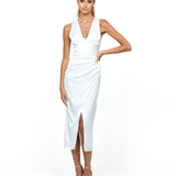 MARILYN HALTER MIDI DRESS BL54D32S