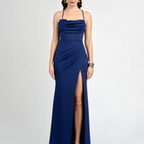 KEIRI HALTER CORSET MAXI BL82D37L