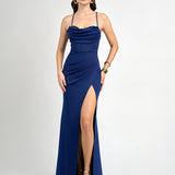 KEIRI HALTER CORSET MAXI BL82D37L