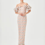 OLYVIA OFF SHOULDER MAXI BL82D35L