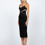 YVES CUT OUT BODYCON MIDI BL72D67S