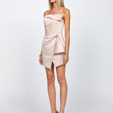 ROMINA ASYMMETRIC STRAPLESS MINI BL72D55S