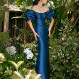 MEREDITH PUFF SLEEVES SCOOPED GOWN B70D08L