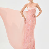PRIM EMBELLISHED SASH GOWN B82D63L