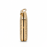 ELSIANA GLITTER RING CLASP GOLD CLUTCH 0050