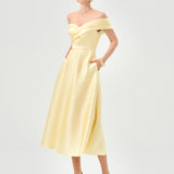 WYNTER OFF SHOULDER MIDI BL82D30S